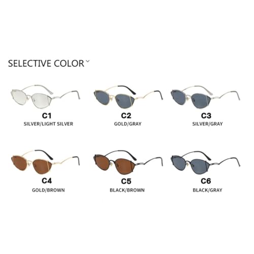 Lunettes de soleil œil de chat creuses idéales pour vos festivals et sorties mode - 6