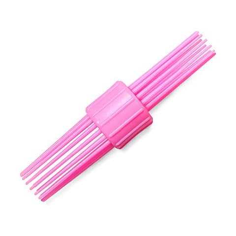 Hair Rollers, Vintage Double Head Heatless Curls Hairbrush Tools for Long Medium Short Hair, Salon, DIY Hair Styling Best for Natural Wave and Large Curls(Pink) Cover