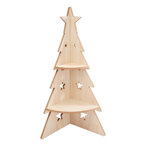 Holzpyramide 29 VBS Ecketagere Weihnachtsbaum Pyramide, 4-tlg., H 60 cm,...