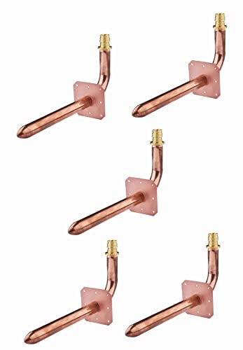 EFIELD Pex-A Expansion F1960 Kupferbogen mit Wandflansch, 1,27 cm, 20,3 cm, bleifrei (5) Cover