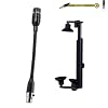 Qualoramall Microphone Clip Mount Holder with 3-Pin and 4-Pin XLR Microphone for Acoustic Guitar Performance and Live Broadcast, Black(D) #1