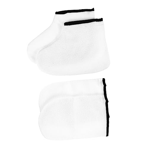 Healeved Foot Mask Paraffin Wax Bath Gloves Foot Covers Hand Spa Mitts for Moisturizing Dead Skin Remover
