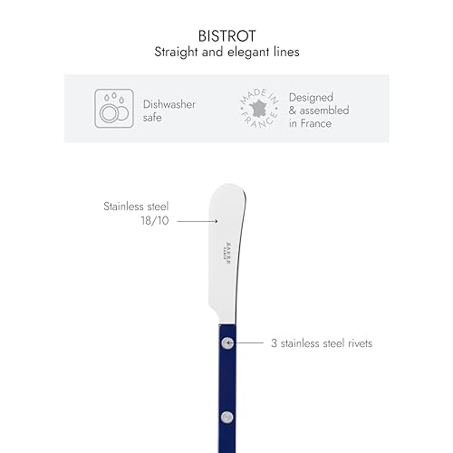 image for Sabre Paris - Set of 2 Spreader Knives 5.5 inches - Bistrot Collection