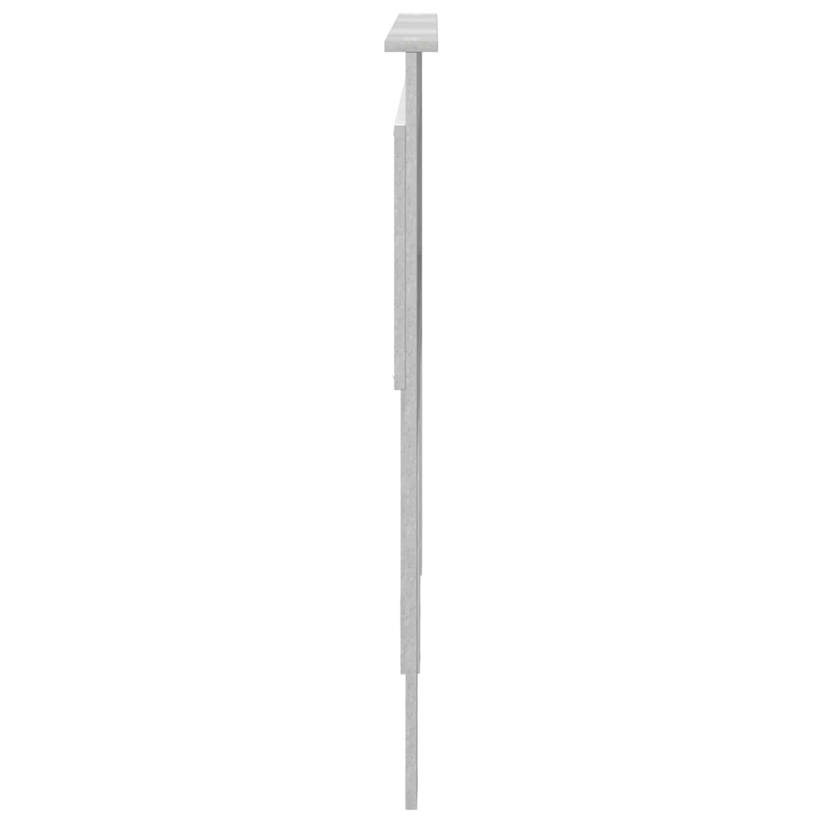 vidaXL Tête de lit Gris béton 140 cm Bois d'ingénierie, Headboard rectangulaire Tendance, Bois Composite Robuste, Lignes épurées, décor Fonctionnel pour Chambres