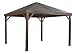 Produktbild Sojag Aluminium Pavillon Überdachung South Beach Wood // 363x363 cm // Holzoptik-Pavillon und Gartenlaube mit Hard-Top Dach inkl. Moskitonetz