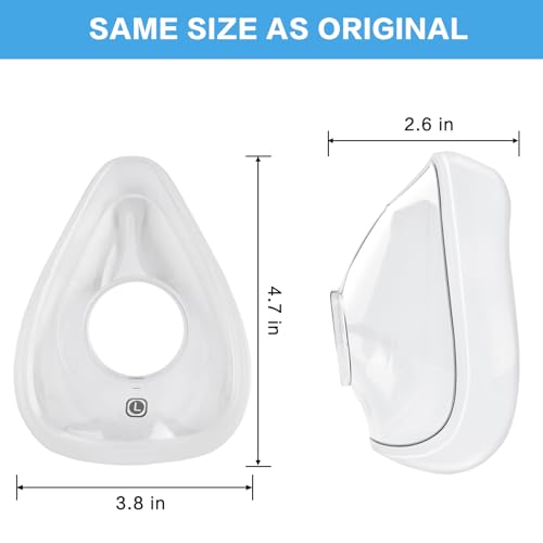Image of Replacement Cushion for ResMed Airfit F20, Compatiable with Orignal Airfit F20 Frame & Elbow,Replacement Full Face CPAP Mask Cushion,Soft & Durable, Cover Nose and Mouth, 1 Pack, Large