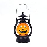  WANWEN Lanterne Jack O Portable, Lanterne Poney LED Citrouille, Décoration d\'halloween, Creative Jack O Lantern Holiday Bar Party Light Scene Layout Props Little Surprise