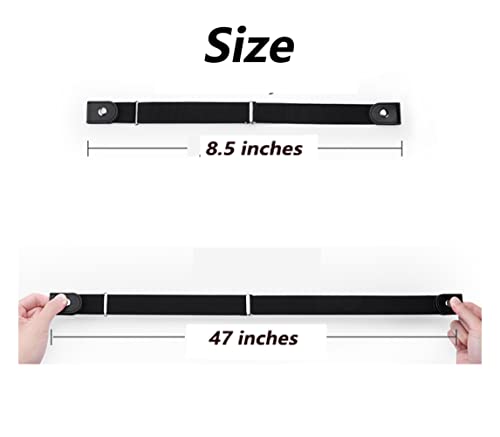 3 Pieces No Buckle Elastic Belt for Women Buckless Belt Stretch Belt Invisible Elastic Belt for Pants Jeans2
