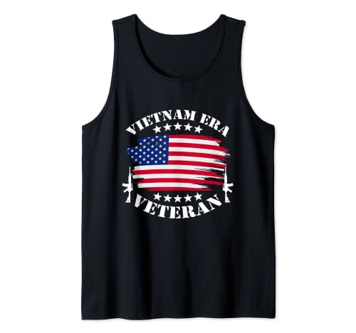 Vietnam Veteran I Vietnam Era USA Bandera Regalo Camiseta sin Mangas