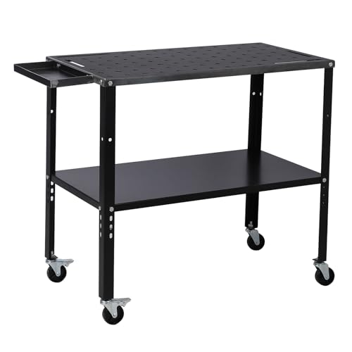 Welding Table - GarveeTech Steel Welding Table 36 in x19 in, 1200 LBS Load Bearing, Steel Construction