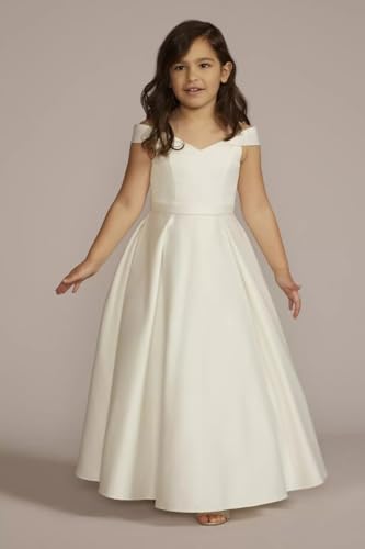 Flower Girl Dress for Wedding First Communion Dress Satin Wedding Dress Princess Prom Party Dress PY1983