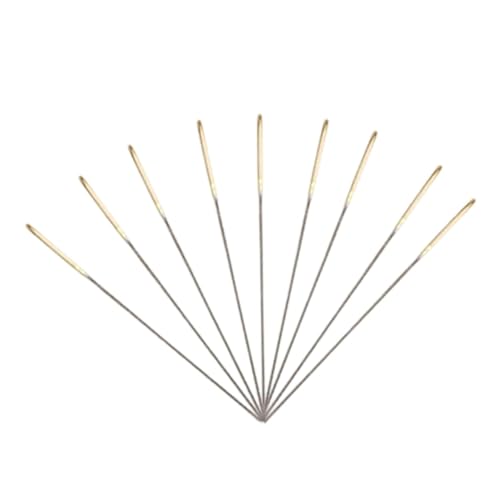 ULDIGI Needles Golden Tail Set 100pcs Point Embroidery Needles Versatile for Darning Crafting