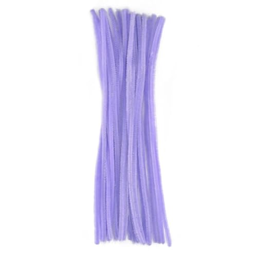 Image of TRAIS Pipe Cleaners Purple for Crafts (100 Pieces) | Soft Chenille Stems for DIY Art & Craft Projects | Flexible Bendable Fuzzy Sticks for Kids, School Activities, Flower Making & Decorations