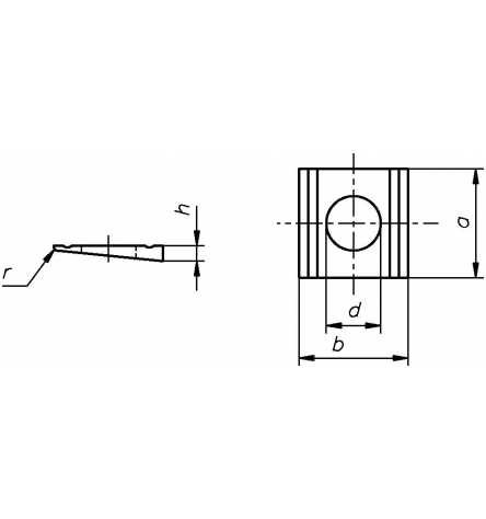 Reidl Scheiben für U-Träger 22 x 40/44 mm 5,25/7 DIN 434 Stahl feuerverzinkt 100 Stück