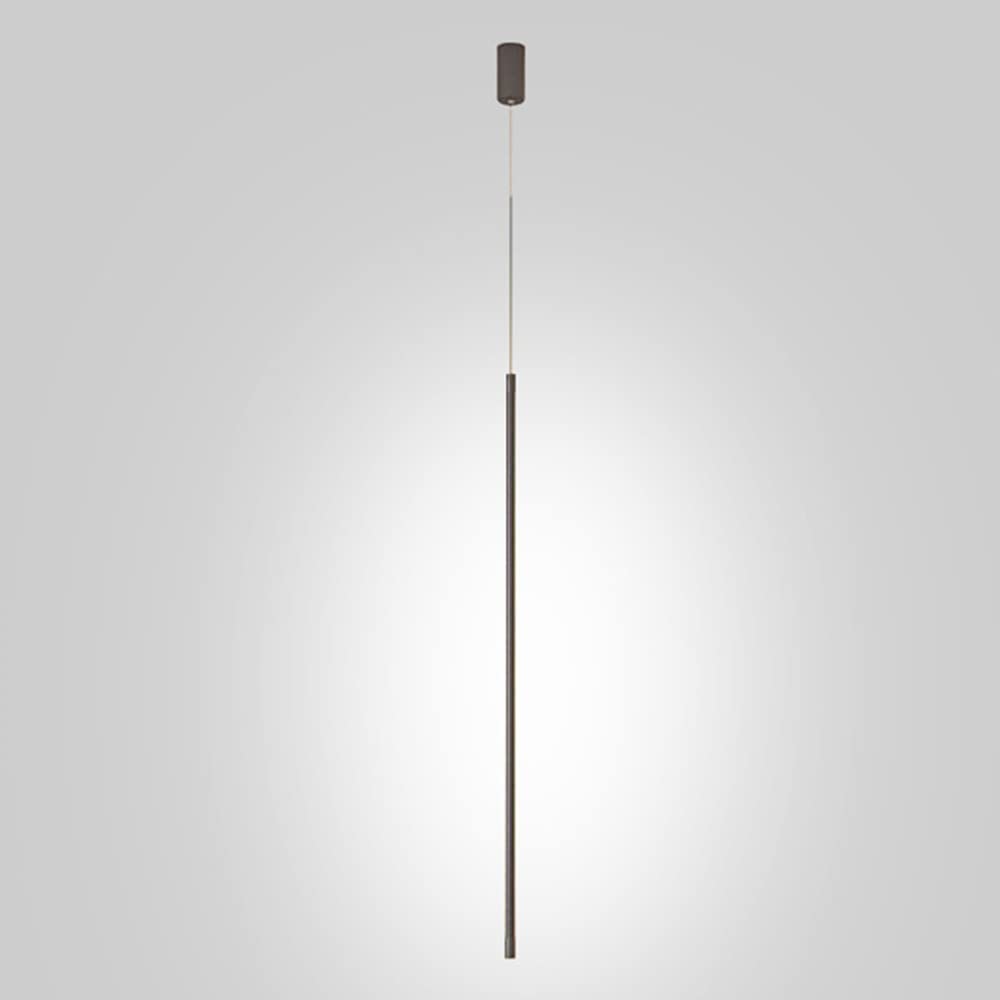 KXEcoLife Stylish Linear LED Pendant Light, Black Tube Design for Bedside & Hallway - Height Adjustable Chandelier Fixture(6000K-100CM)