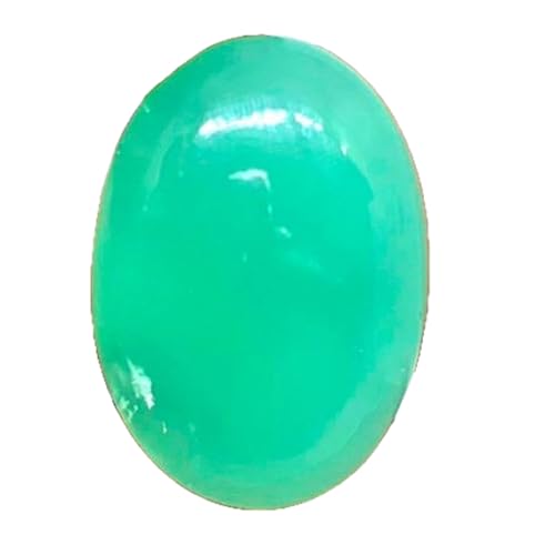 Cabochon chrysoprase naturelle pour sertir une bague faite main