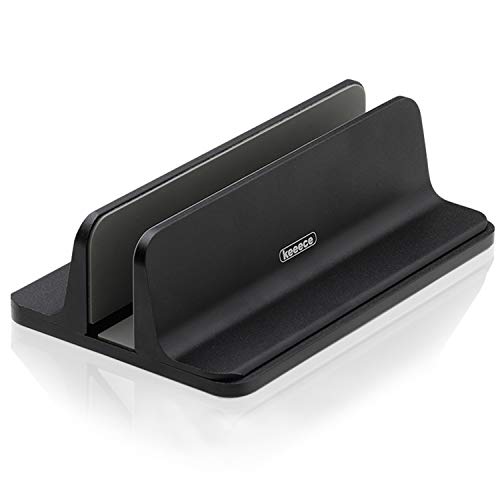 keeece ノートパソコン 縦置き pcスタンド パソコンスタンド 収納スタンド 幅調節可能 PCホルダー クラムシェル 3R SOLUTION ブラック