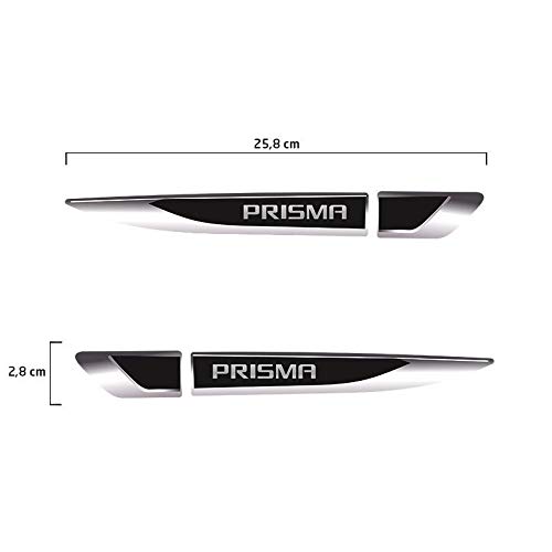 Aplique Lateral Prisma Decorativo Emblema Resinado Par