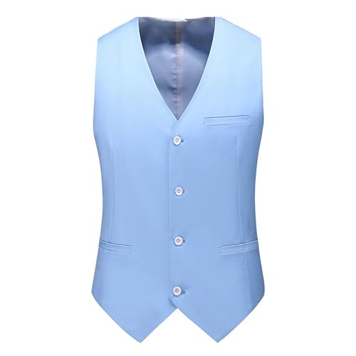 Veste de costume slim fit à col en V pour homme pour mariage et smoking