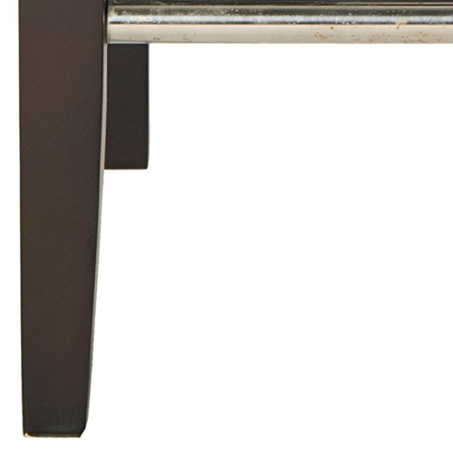 SAFAVIEH Home Collection Thompson Butaco Azul Cielo con Acabado Espresso de 30 pulgadas miniatura 5