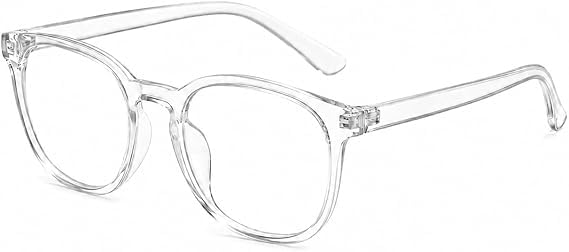 Volink Lunettes Anti Lumière Bleue UV400, Lunette Gaming d'Ordinateur pour Hommes Femmes Transparente Monture Anti Fatigue Oculaire Filtre Ultra Léger...