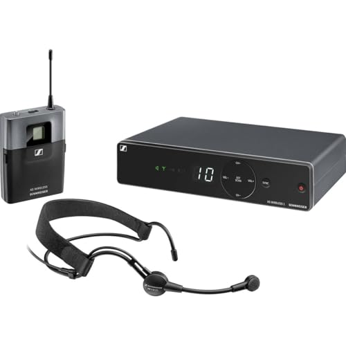 Image of Sennheiser XSW 1-ME3-A Wireless Headmic Set, A Range 548-572 MHz,Black