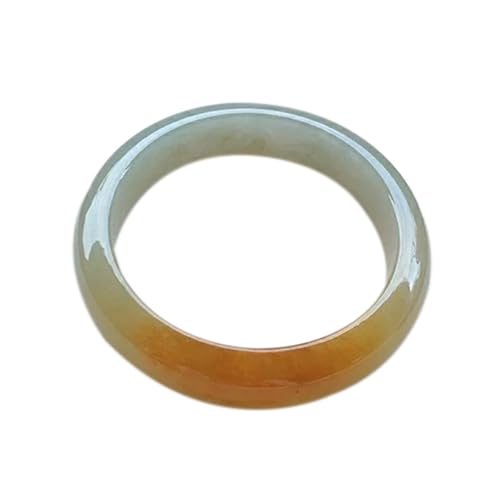 Bracelet en jade naturel fengshui mode pour femme jonc rond véritable blanc jaune