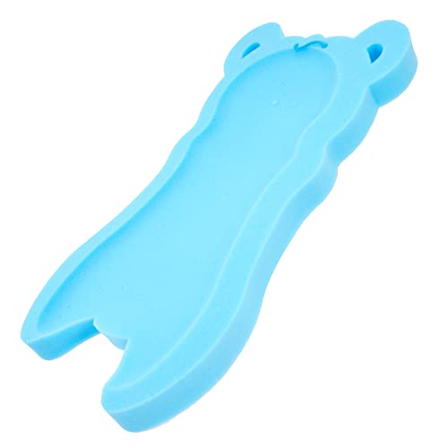 FUNNETOYU Almohadilla De Esponja para Baño De Ñiño y Niños Pequeños, Antideslizante, Transpirable, Soporte para Cabeza y Cuello, Color Azul, para Uso Baño Infantil