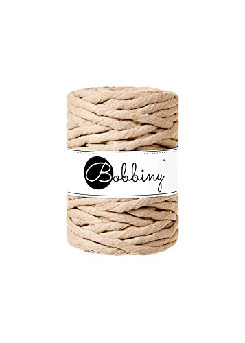 Bobbiny Corde Macramé Peignée 9mm (Sand) 30M