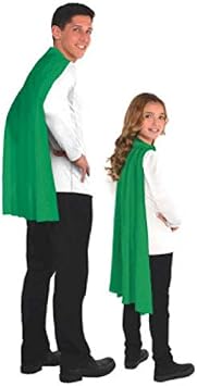 Green Cape Costume for Kids and Adults - One Size Fits Most (1 Count) - Great For Party Dress-Up - Superhero & Halloween Capes
