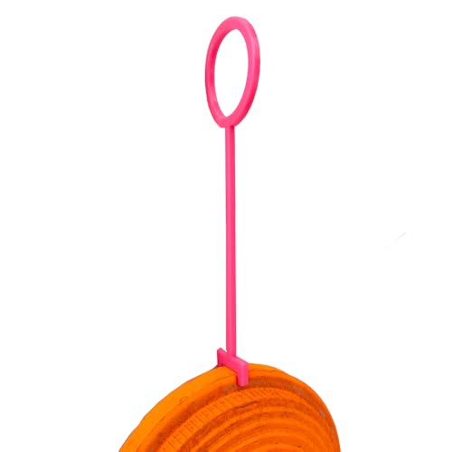 50 Pcs Quality ABS Clay Target Holder Clay Pigeon Hooks for Shooting Practice Work for 1\" Pipe (Pink)
