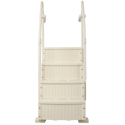 Escalera para piscina elevada con 4 escalones de seguridad miniatura 3