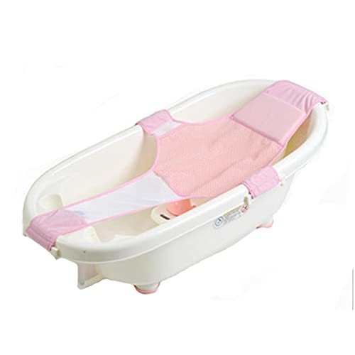 Baby Bath Cushion Pad Newborn Seat Support Net Bathtub Shower Net Shower Mesh Non-Slip Bath Seat Infant Bathing Support Cushion Adjustable Bathtub Shower Pad Shower Mesh Net Not Included Bathtub