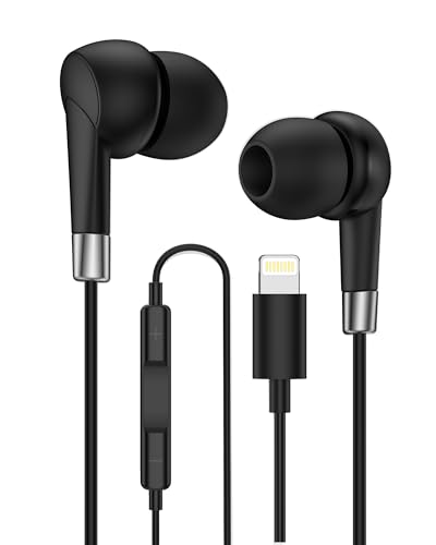 Lightning Headphones for iPhone, Mfi Certified Apple Wired...