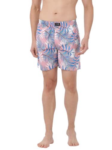 Llak JEANSMen's Cotton Relaxed Fit Casual Wear Boxers - Pink (XL)_Boxer-20-BP