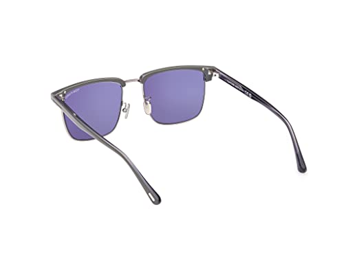 Image of Tom Ford HUDSON-02 FT 0997-H Grey /Blue 55 /18 /145 men Sunglasses