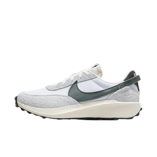 Nike Waffle Debut Vintage (DX2931-101, White/Coconut Milk/Orange/Vintage Green) Size 6.5