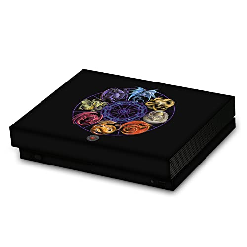Xbox One X skin Anne Stokes autocollant vinyle de jeu pour console