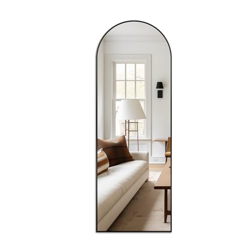 Delma Arched Mirror Full Length,Standing Mirror,Large Floor Mirror With Stand For Wall Entryway Door Bedroom Bathroom Living Room thumb #5