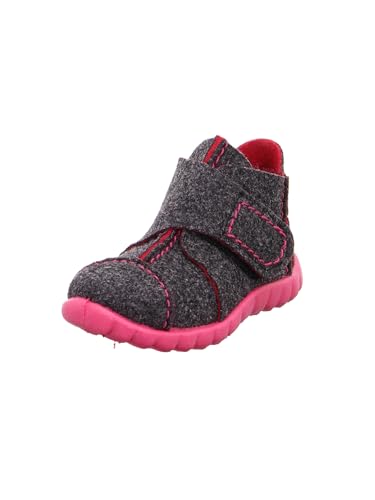 Superfit Mädchen, Ungefüttert Hausschuhe, Grau (SCHWARZ KOMBI 02), 25 EU