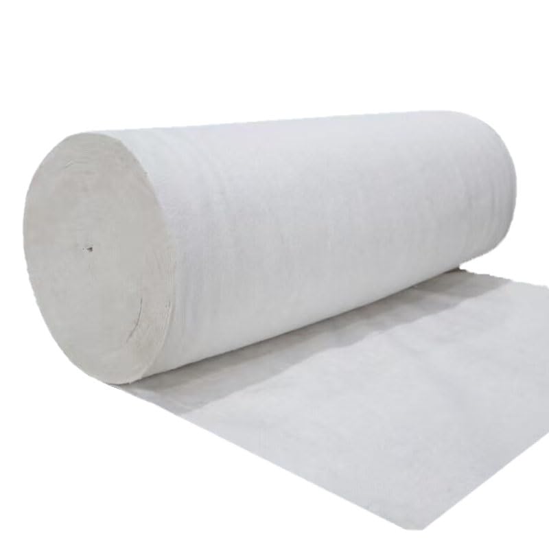 Géotextile 100/150/200/300g/m² - Anti-Mauvaises Herbes, perméable, séparant en polypropylène pour Routes, Cours et Jardins(Size:1 * 50m,Color:100g/m²)