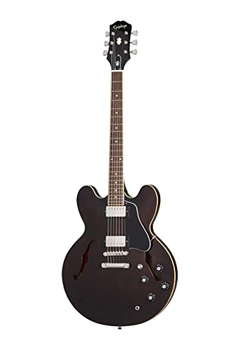 Epiphone Jim James ES-335 Noyer - Les Beatles, Paul McCartney, John Lennon, RIngo Starr, George Harrison Epiphone Jim James ES-335 Noyer