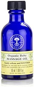 Neal's Yard Remedies | Baby Massage Oil | Vegan | Organic Lavender and Rose Otto | Soothing & Bonding Massage | Easy on Infant's Soft Delicate Skin |50 ml