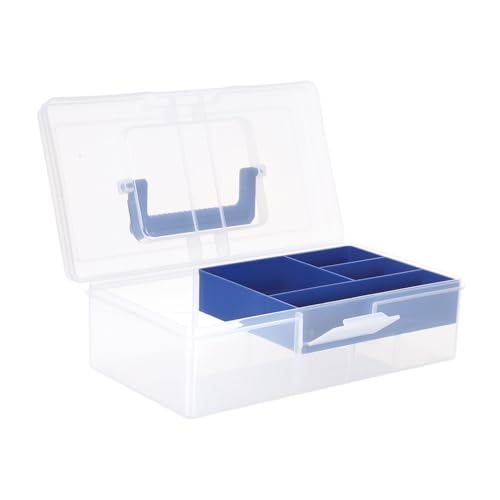 Boîte de rangement plastique transparente pour accessoires de couture - 2