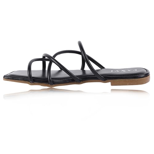 Image of CANVI Stylish | Fancy | Comfortable Slide Sandals Slip On Flat Flip Flop Thong Sandals Casual Sandals Ethnic Flats Sandals for Women and Girl