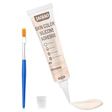 JAOJAO Silicone Adhesive Glue for Skin Doll Repair Soft Flesh Color High Elasticity Simulation Silicone Adhesive Glue for Repairing and Bonding Model,TPR, TPU, DIY Crafts, Special Effects Repair, 30Ml