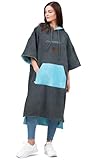 CULTHOOD Poncho Surf Toalla Playa Mujer, Hombre y Adolescentes, Bata Manta Cambiador Surf con Cremallera Bolsillo Toalla Microfibra Playa Grande Noches frías.