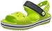 Crocs Crocband Sandal Kids Unisex - Bambini Scarpe spuntate, Sandali con Cinturino alla Caviglia, Verde (Lime Punch), 23/24 EU