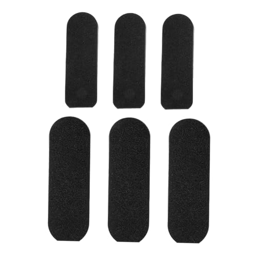 Vaguelly 20 Piezas prácticos recambios para limas de pies quita durezas pomice foot file uñas de los pies pegatinas uña del dedo del pie herramienta de archivo de pie papel de lija Black