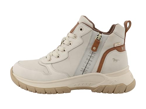 Mustang Damen 15M0172006 Stiefelette, Cream, 38 EU